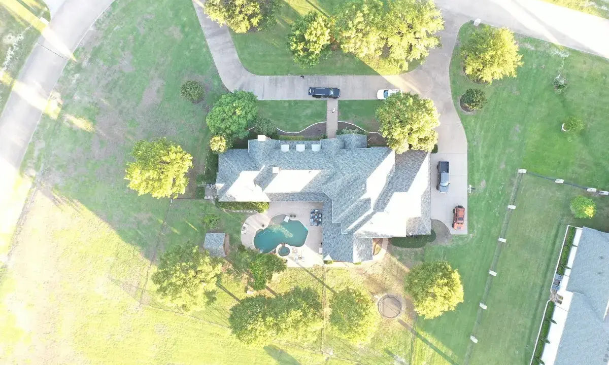 New shingle roof installation on a home in Edwards